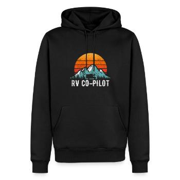Motorhome Travel Stuff RV Vacances Retro RV - Sweat à capuche Premium bio Homme - noir - Devant - Nico (187cm)