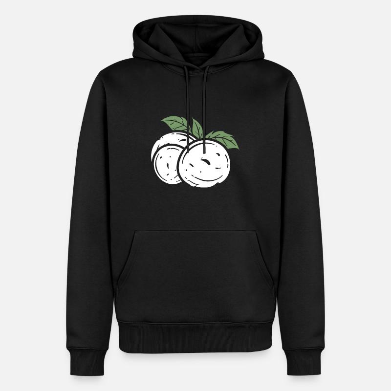 Mozzarella - Männer Premium Bio Hoodie - Schwarz