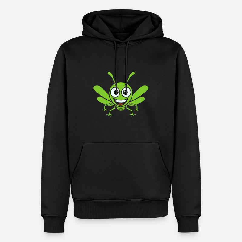 Heuschrecke - Männer Premium Bio Hoodie - Schwarz