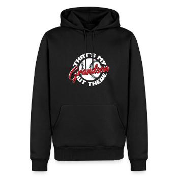 Softball - Sweat à capuche Premium bio Homme - noir - Devant - Nico (187cm)