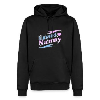 Nanny Babysitterin Tagesmutter - Männer Premium Bio Hoodie - Schwarz - Vorne - Nico (187cm)