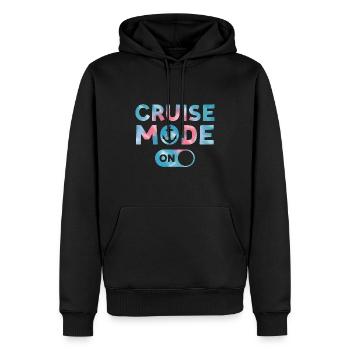 Cruise Mode On Tie Dye Print For Family Cruise - Men’s Premium Organic Hoodie - black - Front - Nico (187cm)