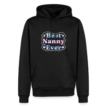 Nanny Babysitterin Tagesmutter - Männer Premium Bio Hoodie - Schwarz - Vorne - Nico (187cm)