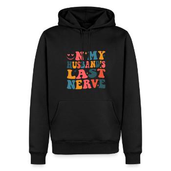Auf den letzten Drücker lustige Ehefrau meines - Männer Premium Bio Hoodie - Schwarz - Vorne - Nico (187cm)