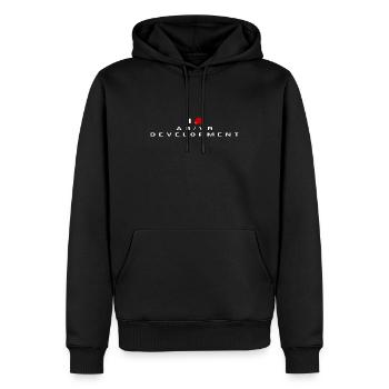 Je déteste le développement AR/VR - Sweat à capuche Premium bio Homme - noir - Devant - Nico (187cm)