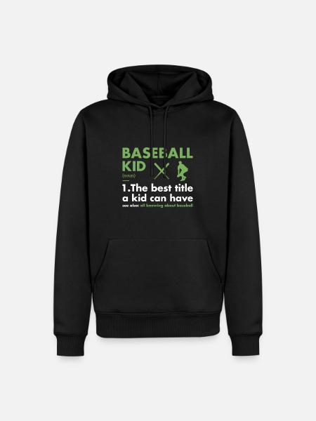 Sport Kid Définition Baseball - Sweat à capuche Premium bio Homme - noir