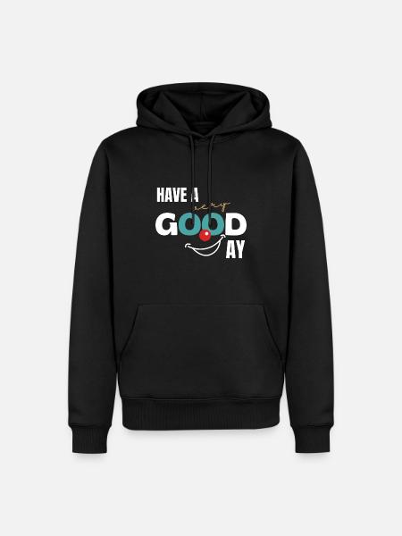 Bonne journée - Sweat à capuche Premium bio Homme - noir