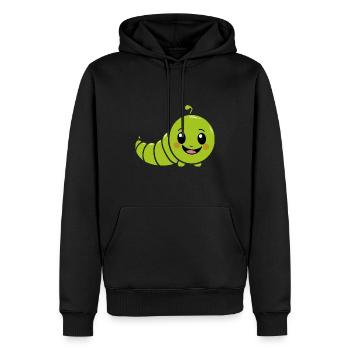 Raupen Insektenliebe Kleine Raupe - Männer Premium Bio Hoodie - Schwarz - Vorne - Nico (187cm)