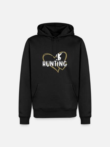 Hunter Heart Hunting - Men’s Premium Organic Hoodie - black