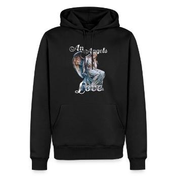 An Angels Love - Men’s Premium Organic Hoodie - black - Front - Nico (187cm)