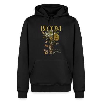 Bloom - Where you were planeted - Men’s Premium Organic Hoodie - black - Front - Nico (187cm)