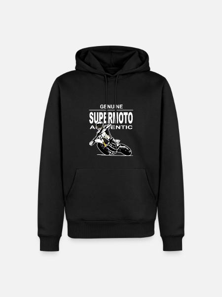 Supermotard - Sweat à capuche Premium bio Homme - noir