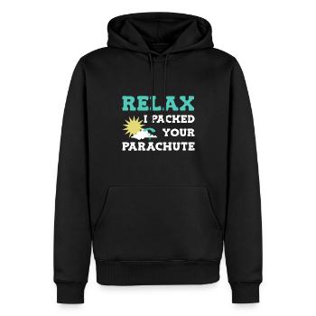 Fallschirm Fallschirmspringen Fallschirmspringer - Männer Premium Bio Hoodie - Schwarz - Vorne - Nico (187cm)