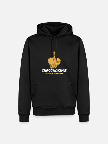 Schachboxen - Schachmatt Oder Knockout Schachboxen - Männer Premium Bio Hoodie - Schwarz