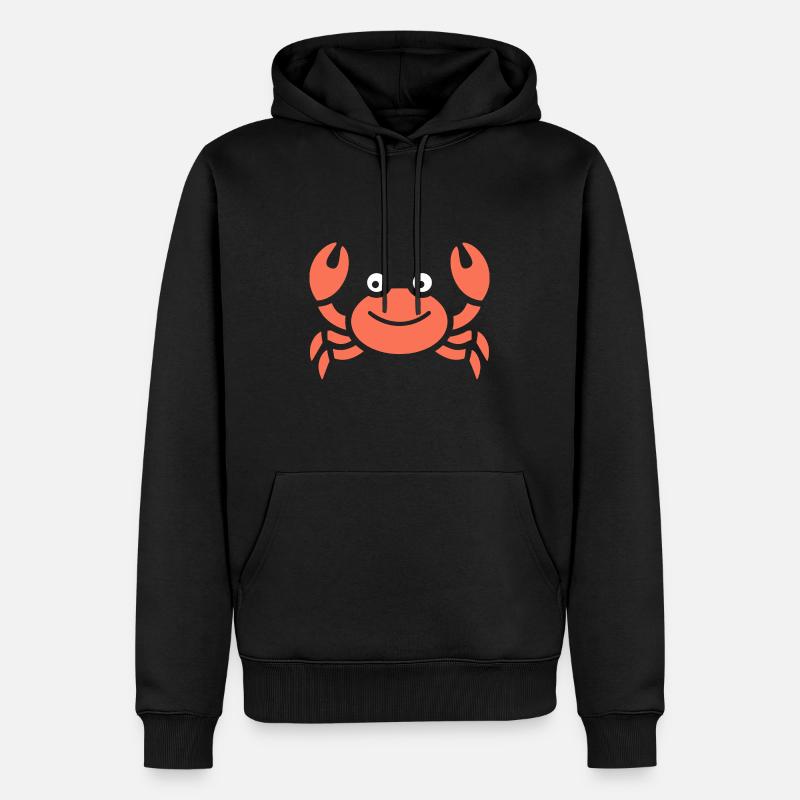 Krebs - Männer Premium Bio Hoodie - Schwarz