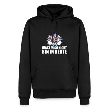 Pensionierung Juckt Mich Nicht Bin In Rente - Männer Premium Bio Hoodie - Schwarz - Vorne - Nico (187cm)
