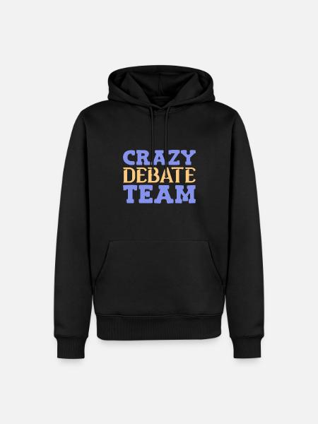 Debating Debate Arguing - Men’s Premium Organic Hoodie - black