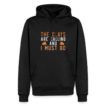 Tontaubenschießen - Männer Premium Bio Hoodie - Schwarz - Vorne - Nico (187cm)