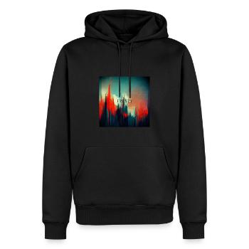 Frenzy Raserei - Sweat à capuche Premium bio Homme - noir - Devant - Nico (187cm)