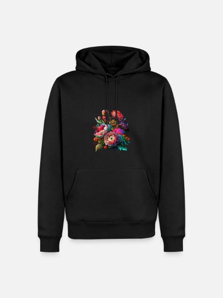 ORIGINAL FLOWER BOUQUETS - Men’s Premium Organic Hoodie - black