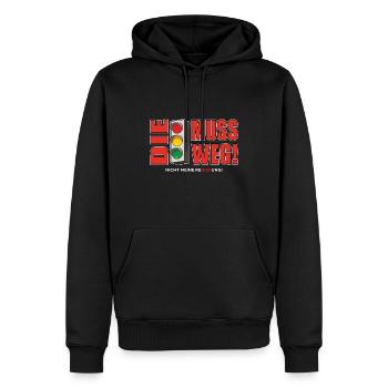 Les feux de circulation doivent disparaître - Sweat à capuche Premium bio Homme - noir - Devant - Nico (187cm)