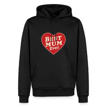 Best Mom Forever - Cadeau de fête des mères - Sweat à capuche Premium bio Homme - noir - Devant - Nico (187cm)
