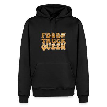 Food Truck Streetfood - Sweat à capuche Premium bio Homme - noir - Devant - Nico (187cm)