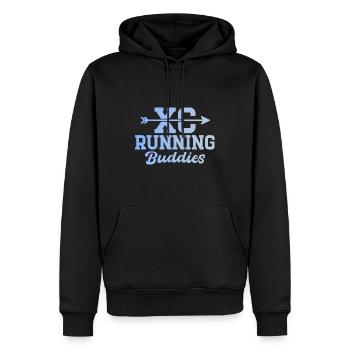 Cadeau de course XC drôle XC Runner Edition - Sweat à capuche Premium bio Homme - noir - Devant - Nico (187cm)