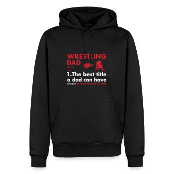 Sport Dad Definition Wrestling - Männer Premium Bio Hoodie - Schwarz - Vorne - Nico (187cm)