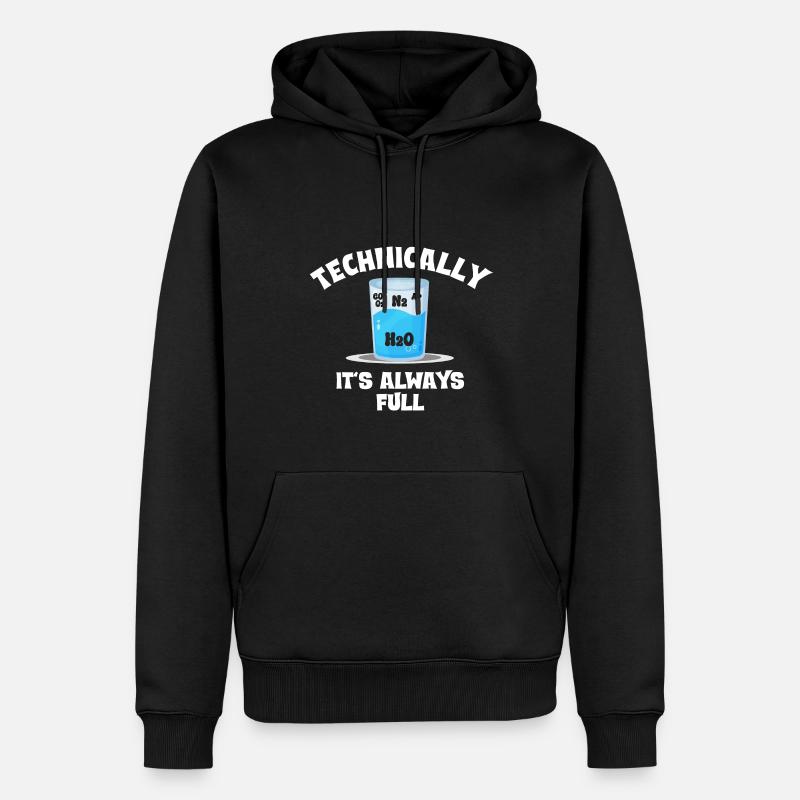 Technically, it's always crowded - - Men’s Premium Organic Hoodie - black