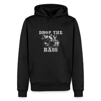 Drop The Bass Dynamic Angler Motif - Sweat à capuche Premium bio Homme - noir - Devant - Nico (187cm)