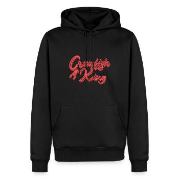 Écrevisse Écrevisse - Sweat à capuche Premium bio Homme - noir - Devant - Nico (187cm)