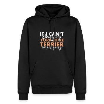 Si je ne peux pas apporter mon Yorkshire Terrier, je n’y vais pas - Sweat à capuche Premium bio Homme - noir - Devant - Nico (187cm)
