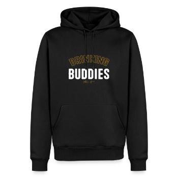 Drinking Buddies for Life Funny Matching Group - Men’s Premium Organic Hoodie - black - Front - Nico (187cm)