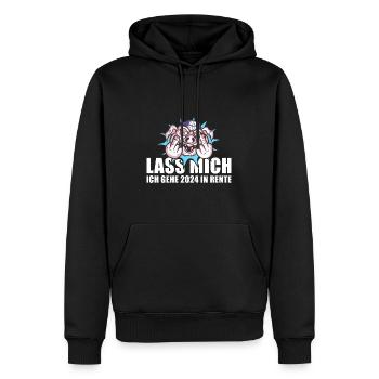 Lass Mich Ich Gehe 2024 In Rente Rente 2024 - Männer Premium Bio Hoodie - Schwarz - Vorne - Nico (187cm)