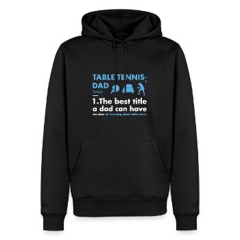 Sport Dad Definition Table Tennis - Männer Premium Bio Hoodie - Schwarz - Vorne - Nico (187cm)
