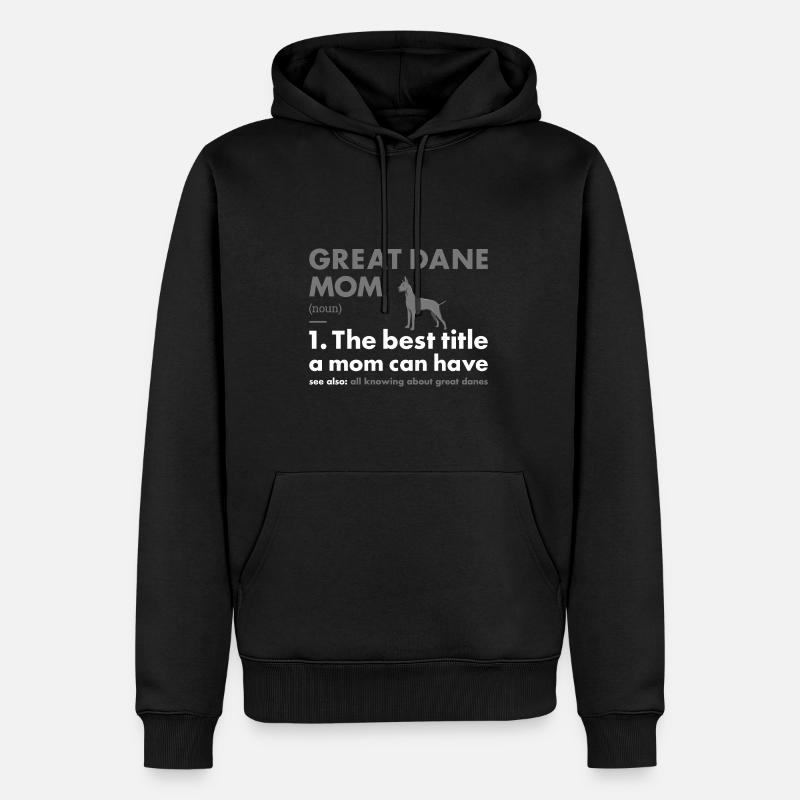 Définition de Maman Dogue - Sweat à capuche Premium bio Homme - noir