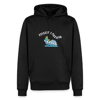 Endlich Kreuzfahrt Kreuzfahrtschiff - Männer Premium Bio Hoodie - Schwarz - Vorne - Nico (187cm)