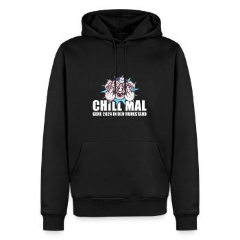 Chill Mal Gehe 2024 In Den Ruhestand Rente 2024 - Männer Premium Bio Hoodie - Schwarz - Vorne - Nico (187cm)