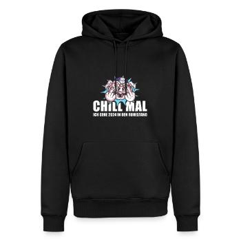 Chill Mal Ich Gehe 2024 In Den Ruhestand Rente - Männer Premium Bio Hoodie - Schwarz - Vorne - Nico (187cm)