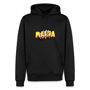 Maria Benutzerdefinierter Name Comic-Stil Pop-Art, Maria - Männer Premium Bio Hoodie - Schwarz - Vorne - Nico (187cm)