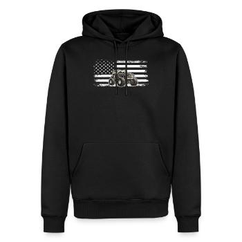Off Road Flagge Off Road Geschenk 4x4 Offroad - Männer Premium Bio Hoodie - Schwarz - Vorne - Nico (187cm)