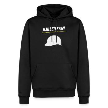 Construction manager - Men’s Premium Organic Hoodie - black - Front - Nico (187cm)
