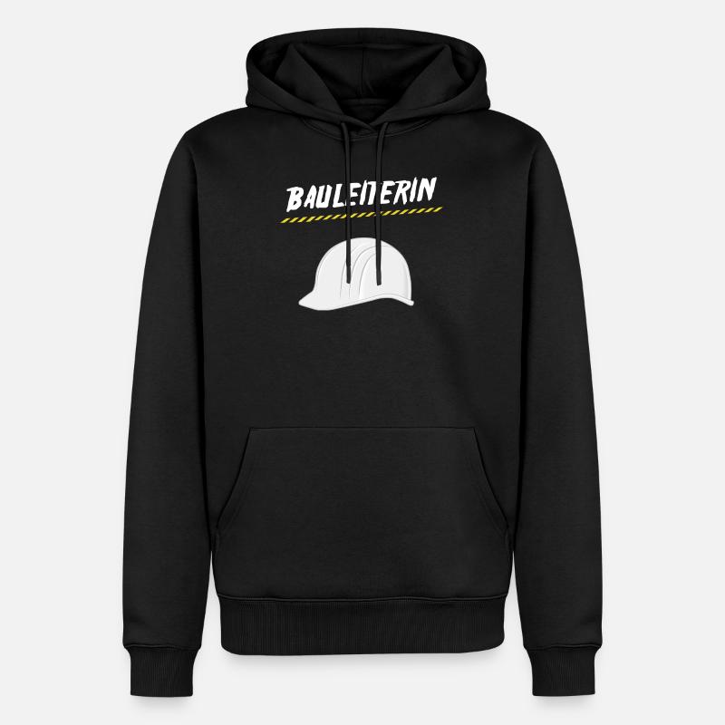 Bauleiterin - Männer Premium Bio Hoodie - Schwarz