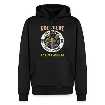 Schorle Riesling Pfalz Mundart Woi Dubbeglas Motiv - Männer Premium Bio Hoodie - Schwarz - Vorne - Nico (187cm)