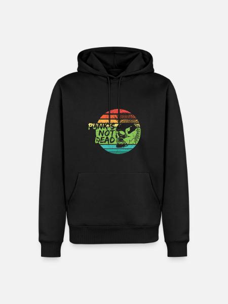 Punk's not dead Punkrock Musik Punker Retro Punk - Männer Premium Bio Hoodie - Schwarz