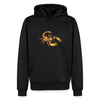 scorpion - Sweat à capuche Premium bio Homme - noir - Devant - Nico (187cm)