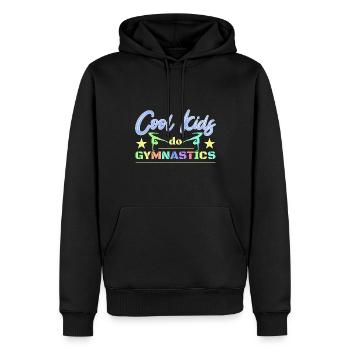 Gymnastique Gymnastique Gymnastes - Sweat à capuche Premium bio Homme - noir - Devant - Nico (187cm)