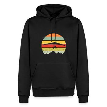 Hanggleiter Drachenflieger Deltasegler - Männer Premium Bio Hoodie - Schwarz - Vorne - Nico (187cm)