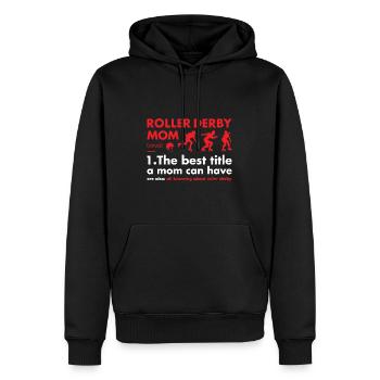 Sport Mom Definition Roller Derby - Männer Premium Bio Hoodie - Schwarz - Vorne - Nico (187cm)